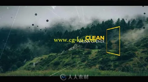 圆形粒子转场过渡动画AE模板 Videohive Clean Media Opener I Slideshow 17274231的图片8