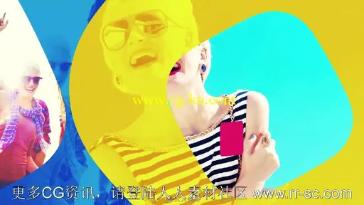 时尚流行动感切换照片幻灯片相册动画AE模板 Videohive Bright and Fun 17068308的图片12