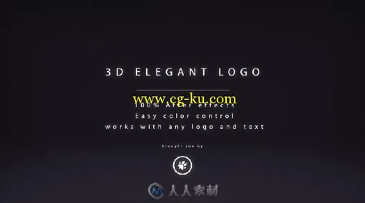 三维优雅闪耀标志显示LOGO演绎AE模板 Videohive 3D Elegant Logo 16460465的图片2