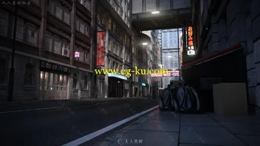 DAZ3D超精细朋克风格工业科幻城市3D模型合辑 DAZ3D CYBERPUNK CITY的图片5