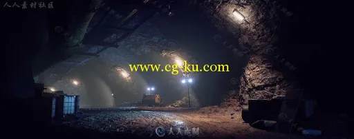 地下掩体Unreal Engine游戏资源素材 CUBEBRUSH UNDERGROUND BUNKER UNREAL ENGINE 4的图片1