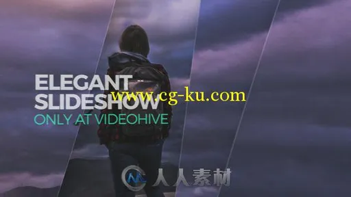 精美优雅的玻璃切割幻灯片相册动画AE模板 Videohive Elegant Slideshow 16611472的图片1