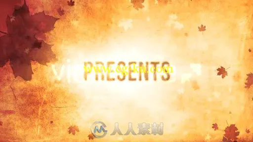 时尚复古秋叶包装相册动画AE模板 Videohive Autumn Leaves 5739388的图片1