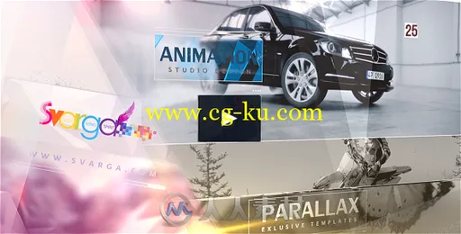 美丽视差幻灯片相册动画AE模板 Videohive Parallax Slideshow 14838399的图片1