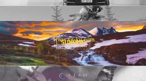 美丽视差幻灯片相册动画AE模板 Videohive Parallax Slideshow 14838399的图片4