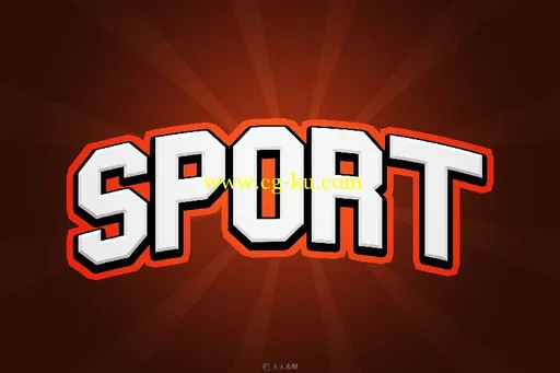 运动特效文字效果PSD模板Sport Text Effects Mockup的图片1