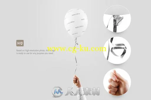 多彩气球展示PSD模板balloon_mockup的图片2