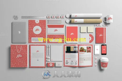 写字台产品展示PSD模板Stationery-Branding Mock-Up的图片3