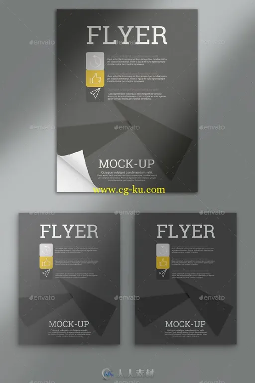 传单海报展示PSD模板flyerposter-mockups的图片1