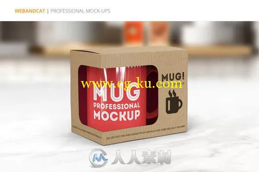 咖啡马克杯展示PSD模板Coffee Mug Mockup的图片3