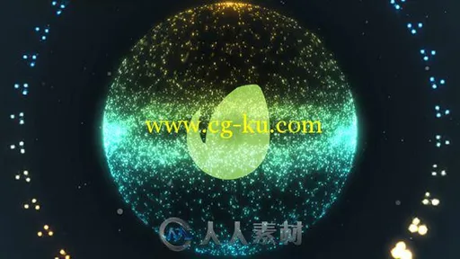 优雅粒子飞溅标志显示LOGO演绎AE模板 Videohive Swarm Particle Logo 9228235的图片1