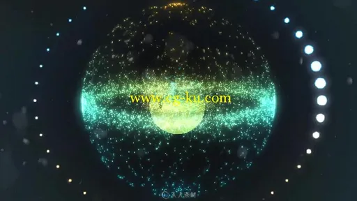 优雅粒子飞溅标志显示LOGO演绎AE模板 Videohive Swarm Particle Logo 9228235的图片2