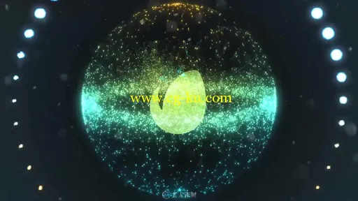 优雅粒子飞溅标志显示LOGO演绎AE模板 Videohive Swarm Particle Logo 9228235的图片3