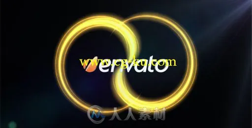 优雅粒子光线交叉标志LOGO演绎AE模板 Videohive Infinity Logo Revealer 1566896的图片1