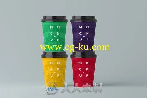 纸质饮品杯子展示PSD模板Paper_Cups_Mock-up的图片2