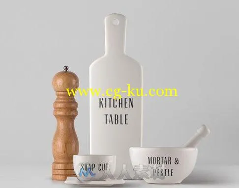 桌面餐具展示第五版PSD模板Tableware-Mockup-Vol5的图片1