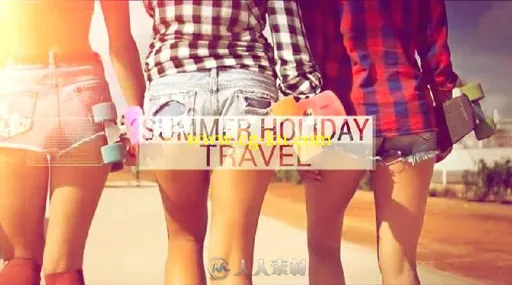 夏日旅游度假照片幻灯片相册动画AE模板 Videohive Summer Holiday Travel 16310394的图片19