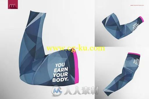 运动护臂展示PSD模板Compression Arm Sleeve Mock-up的图片2