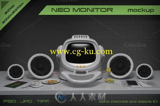 玲珑小巧显示器展示PSD模板Neo_monitor的图片1