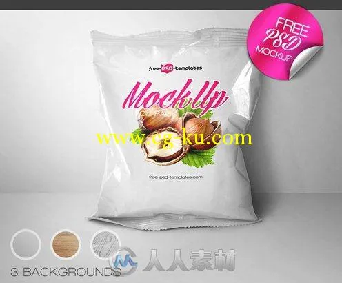 铝箔包装设计展示PSD模板Foil_Pack_Mockup的图片2