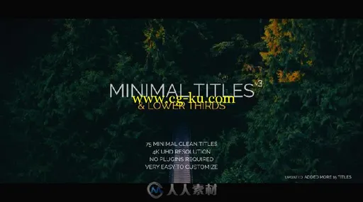 时尚创意的企业小标题动画AE模板 Videohive Minimal Titles Lower Thirds 17156267的图片1