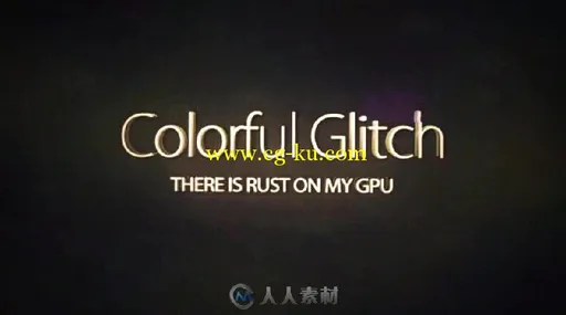 七彩故障效果数字失真信号损坏AE模板 VideohiveColorful Glitch Reveal HD 15760263的图片2