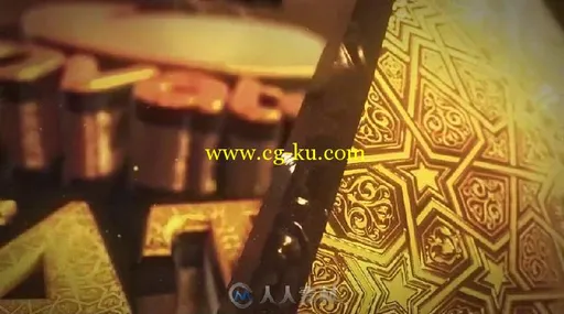 时尚金色蔓藤花纹标志LOGO演绎AE模板 Videohive Arabesque Logo Opener 16123477的图片4