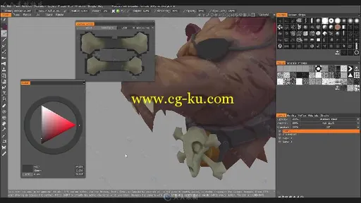 3DCoat海盗狗实例制作视频教程 GUMROAD HAND PAINTING FUR IN 3DCOAT的图片3