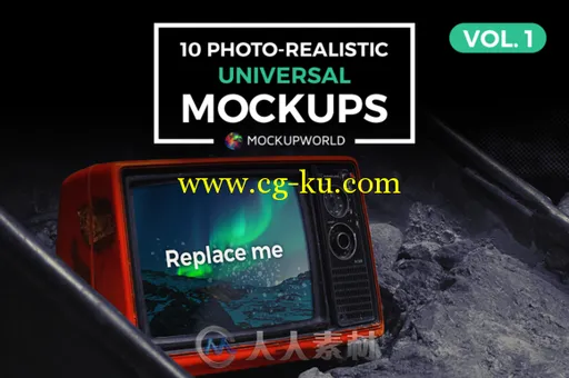 10款环球照片场景展示PSD模板10 Universal Mockups Vol. 1的图片1