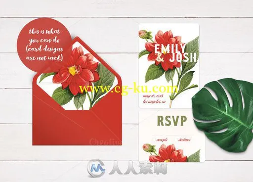 邀请卡函展示合辑PSD模板Invitation Mockups Collection的图片4