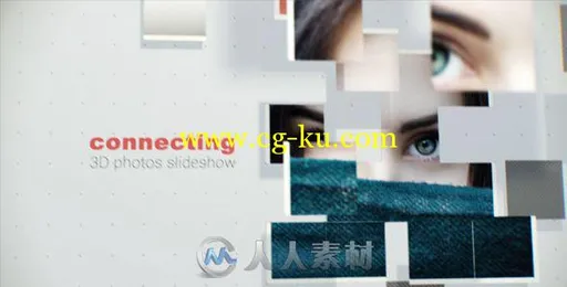 3D照片拼贴汇聚照片墙幻灯片AE模板 VideohiveConnecting 3D Photos Slideshow 173...的图片1