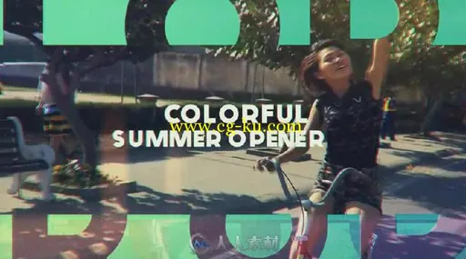 缤纷夏日旅行度假幻灯片相册动画AE模板 Videohive Colorful Summer Opener 17057880的图片4