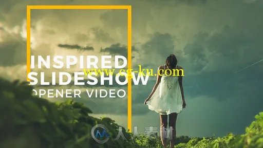 漂亮光线视差幻灯片相册动画AE模板 Videohive Inspired Slideshow I Opener 17318...的图片1