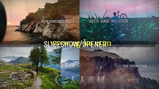 优雅图层视差幻灯片相册动画AE模板 Videohive The Layers Slideshow 17301089的图片1