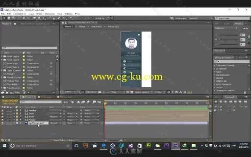 AE手机APP移动应用程序UI界面制作视频教程 SKILLSHARE COMPLETE GUIDE TO UI MOTIO...的图片1