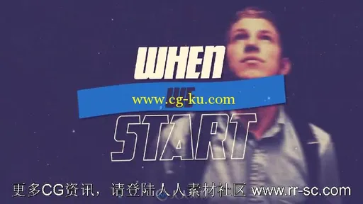 现代充满活力引人注目的幻灯片相册动画AE模板 When We Start的图片6