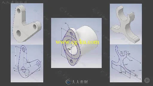 Inventor建模与草图参数制作技术视频教程 PLURALSIGHT PARAMETRIC MODELING AND SK...的图片1