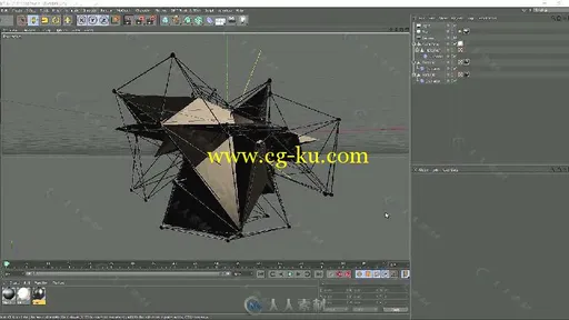 C4D与AE抽象几何艺术训练视频教程的图片1