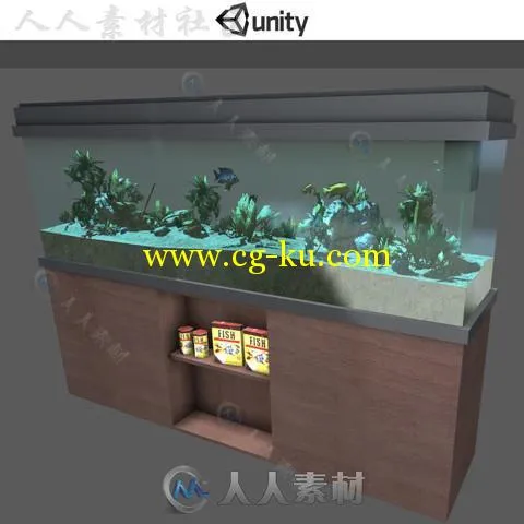 水族馆家具道具模型Unity3D素材资源的图片1