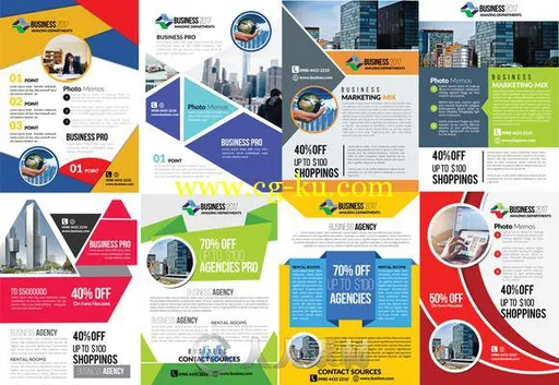 50款商业宣传页PSD模板合辑50 New Business Flyer Bundle的图片2