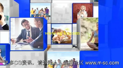 多个立体盒子照片汇聚成标志LOGO演绎AE模板 Videohive Box Multi Logo Intro 5981...的图片2