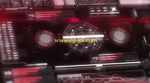 现代专业化的HUD信息图表元素AE模板 Videohive HUD Infographic 17692163的图片8