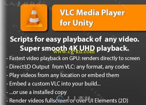 VLC媒体播放器与YouTube影片脚本Unity素材资源的图片2