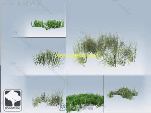 移动草包装模型SpeedTree®植物Unity3D素材资源的图片2