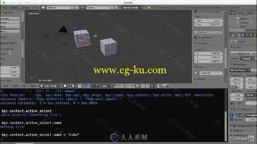 Blender中Python语言脚本技术视频教程 Python Scripting for Blender的图片3