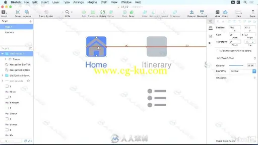 Sketch手机APP界面设计实例训练视频教程 Learn Sketch Mobile Design Workflows的图片1