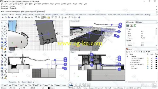 Rhino室内建筑设计高效技巧视频教程 Rhino Architectural Interior & Detail的图片1