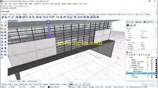 Rhino室内建筑设计高效技巧视频教程 Rhino Architectural Interior & Detail的图片6