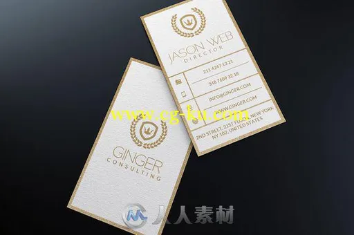 牛皮纸质感名片展示PSD模板Kraft Paper Business Cards Bundle的图片4