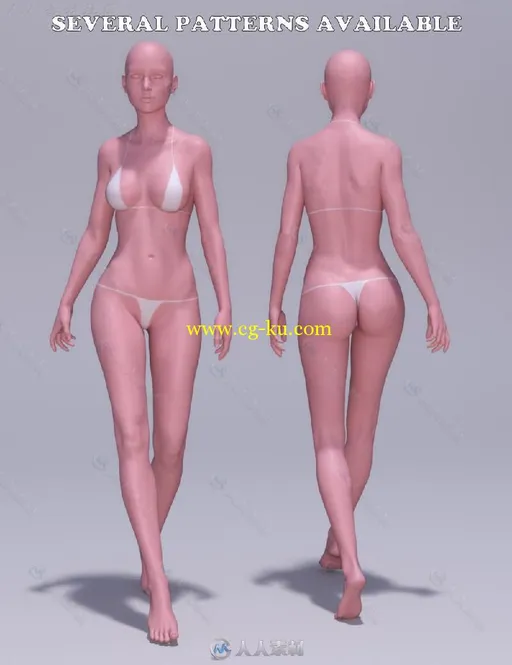 DAZ3D各种比基尼皮肤印迹3D模型合辑 DAZ3D Tan Lines for Genesis 3 Female and Vi...的图片6